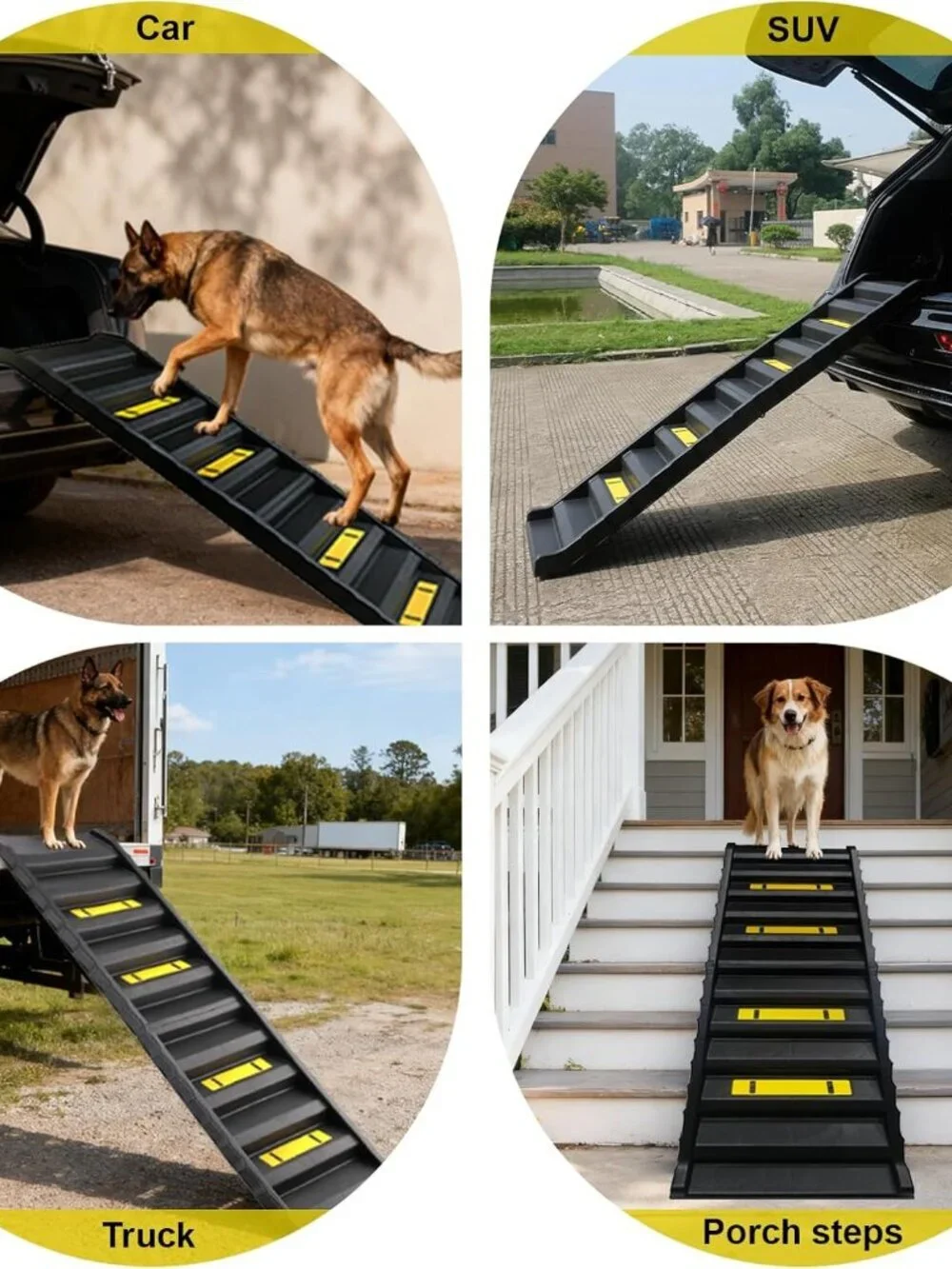 Foldable Dog Ramp for SUVs & Trucks